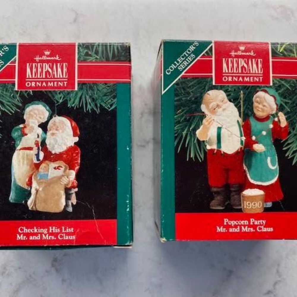 (2) 1990/1991 Hallmark Keepsake Collector's Series
